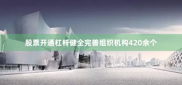 股票开通杠杆健全完善组织机构420余个